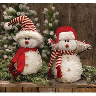 Little Candy Cane Snowman, 2 Asstd. sold individually - The Fox Decor
